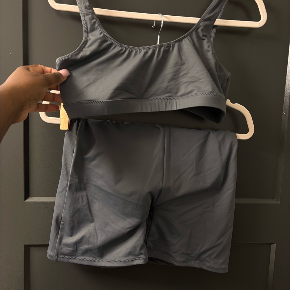 SKIMS Gray Swim Set